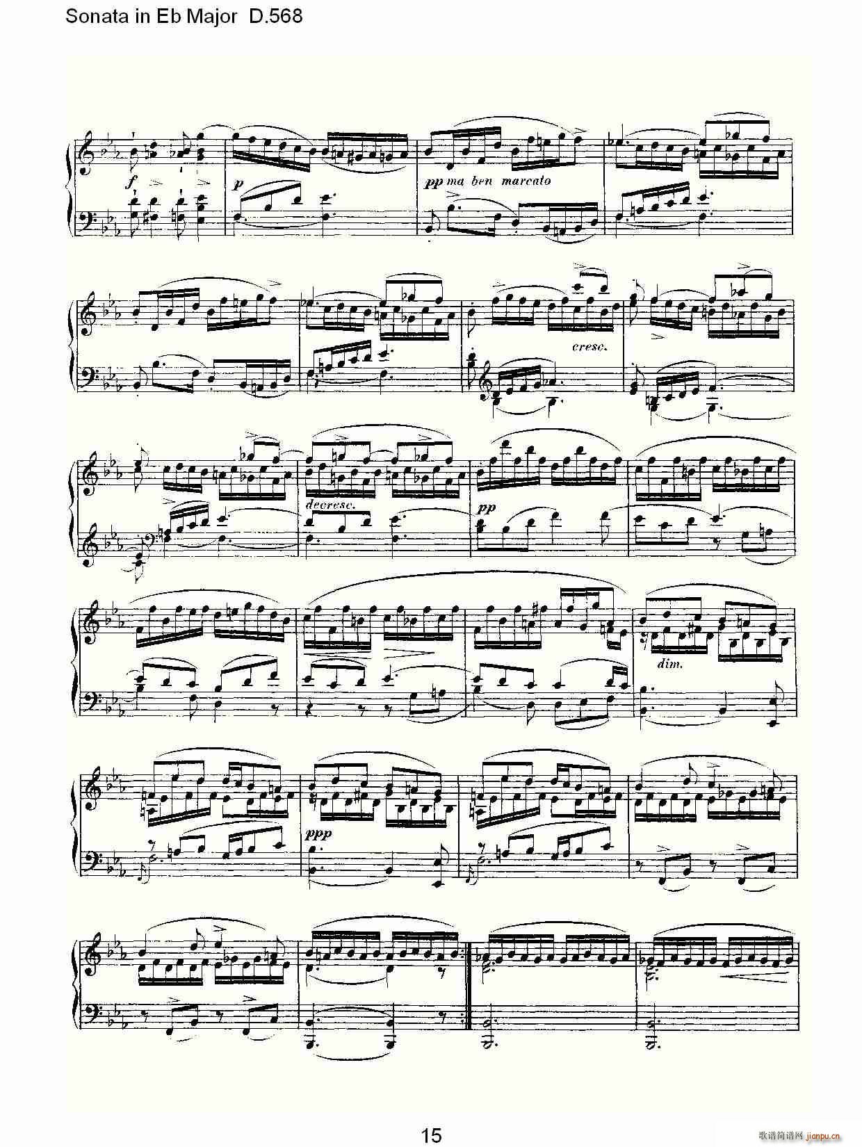 Sonata in Eb Major D.568(ʮ�ּ�����)15