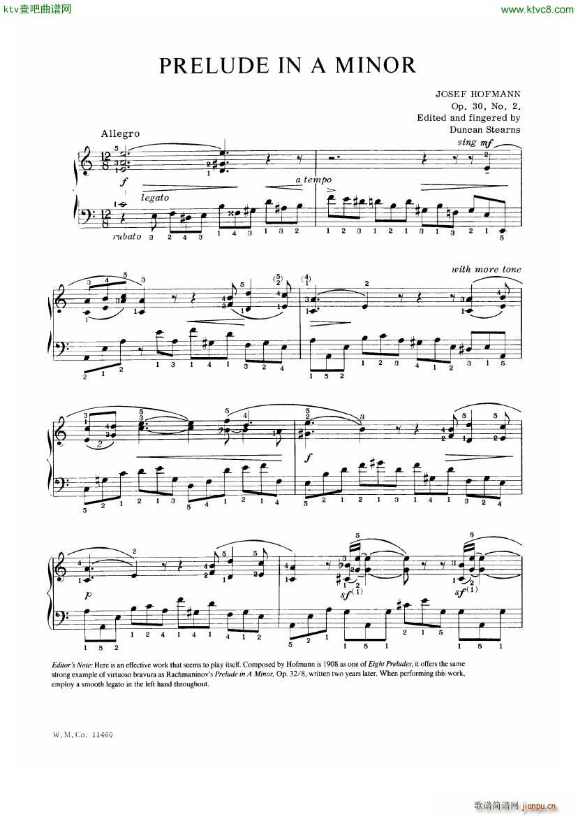 Hofmann Prelude a Moll(����V)1