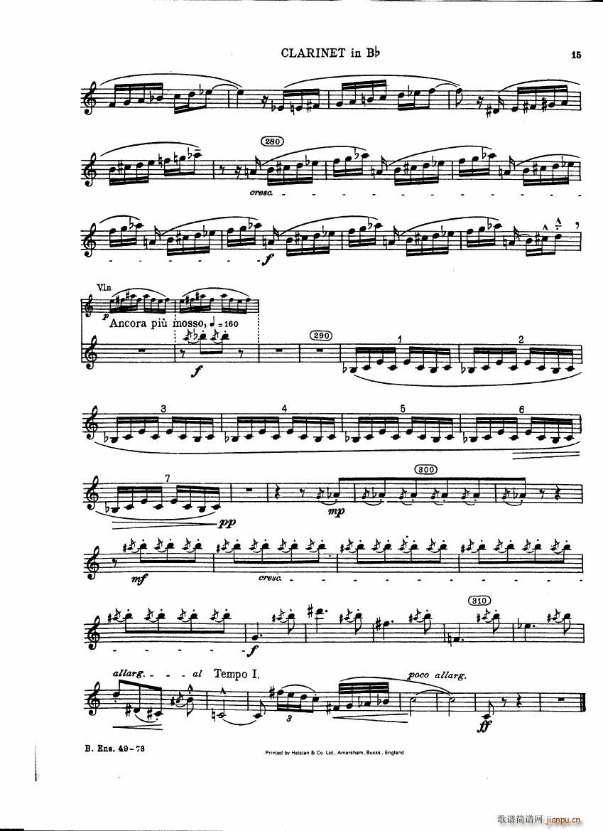 Bartok SZ 111 Contrasts clarinets A and Bb(����V)15