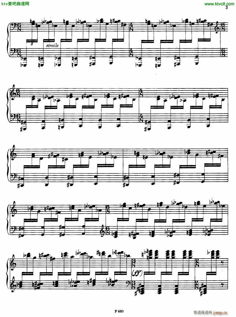 Fiser piano sonata no 3(����V)6