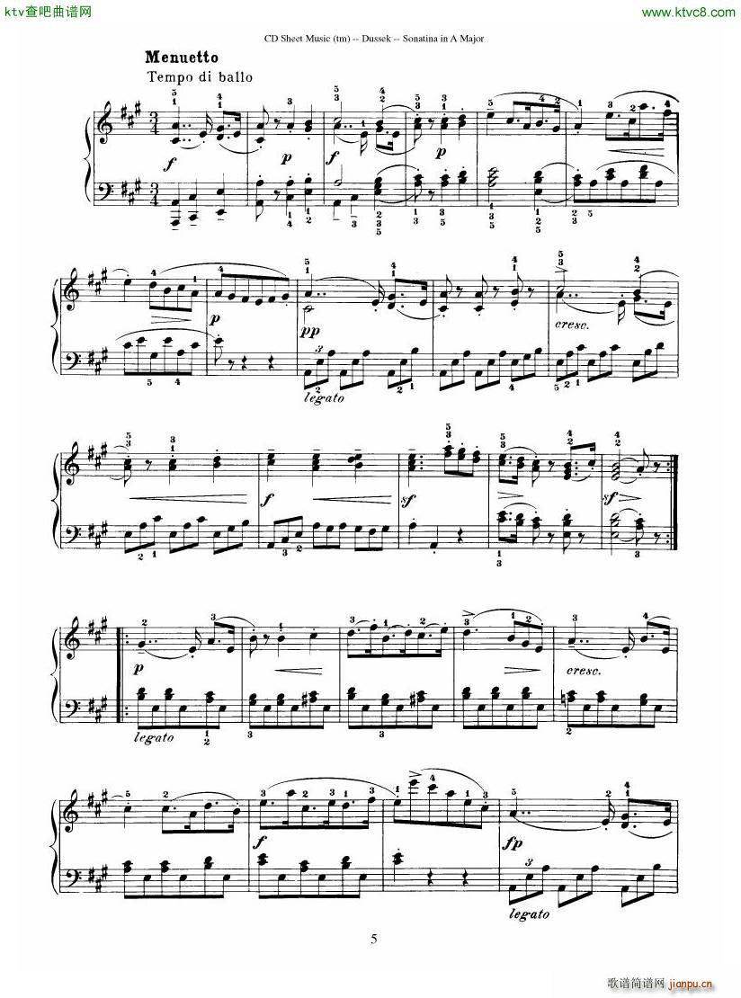 Dussek Sonatina in G Major(����V)24