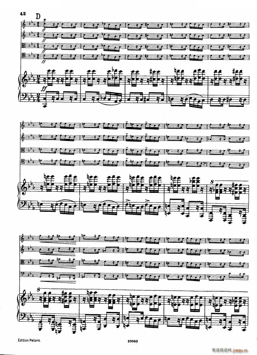 Brahms op 34 Piano Quintet f minor score һ(����V)41