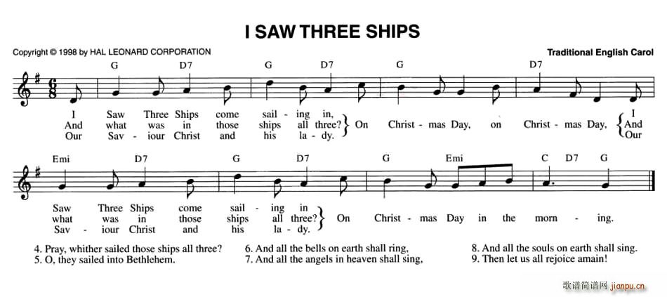 I SAW THREE SHIPS(ʮ�ּ�����)1