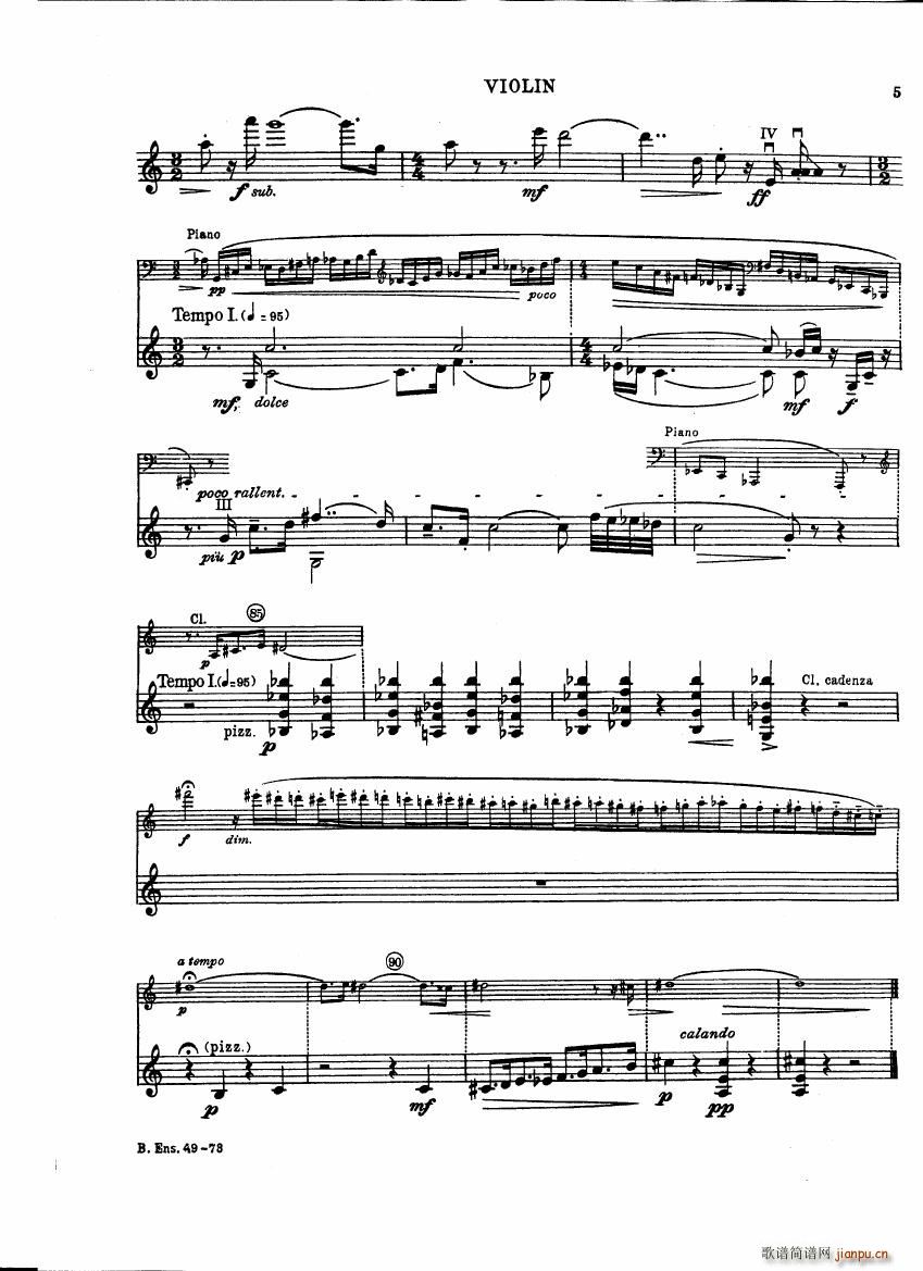 Bartok SZ 111 Contrasts violin(����V)5