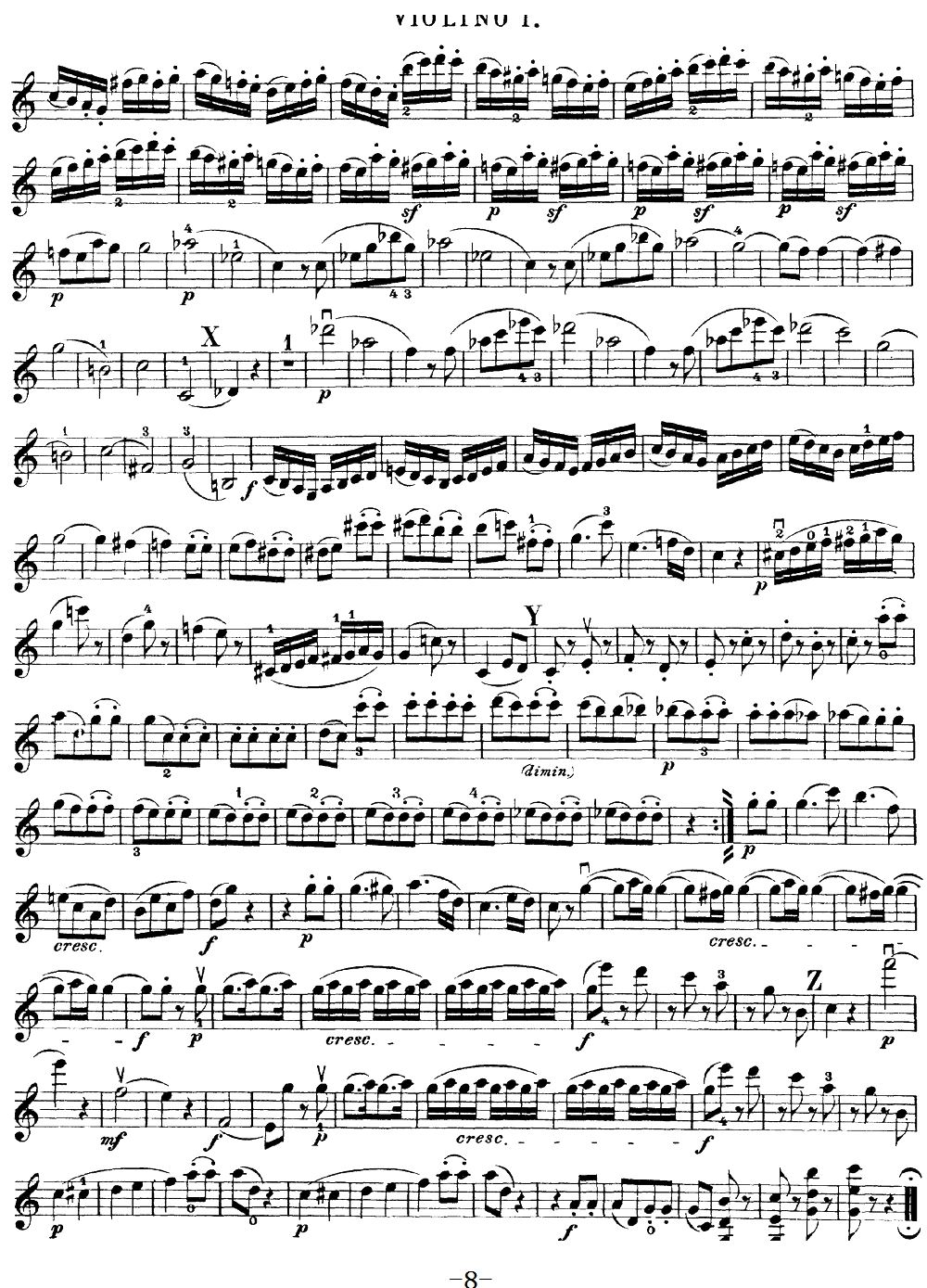 Mozart Quartet No 19 in C Major K 465 Violin 1(ʮ�ּ�����)8