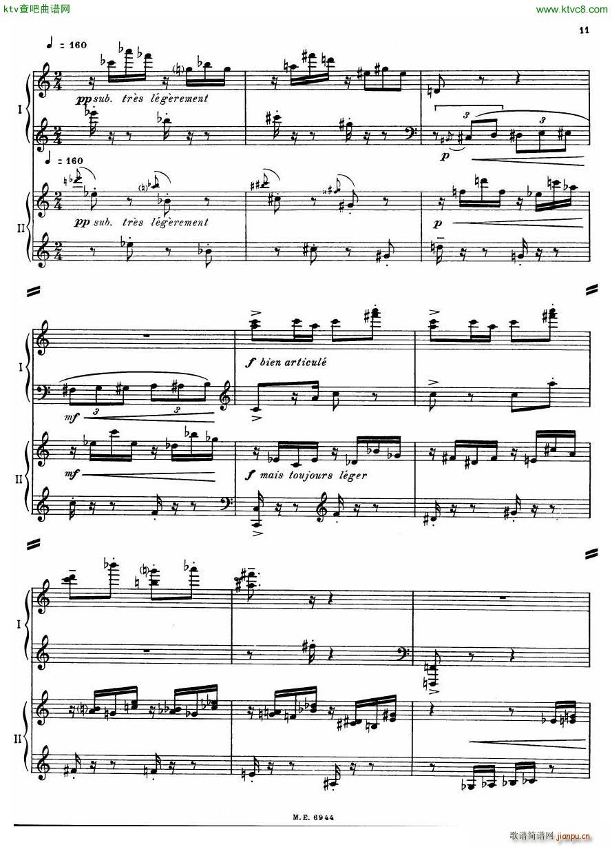 Auric Partita for two pianos(����V)11