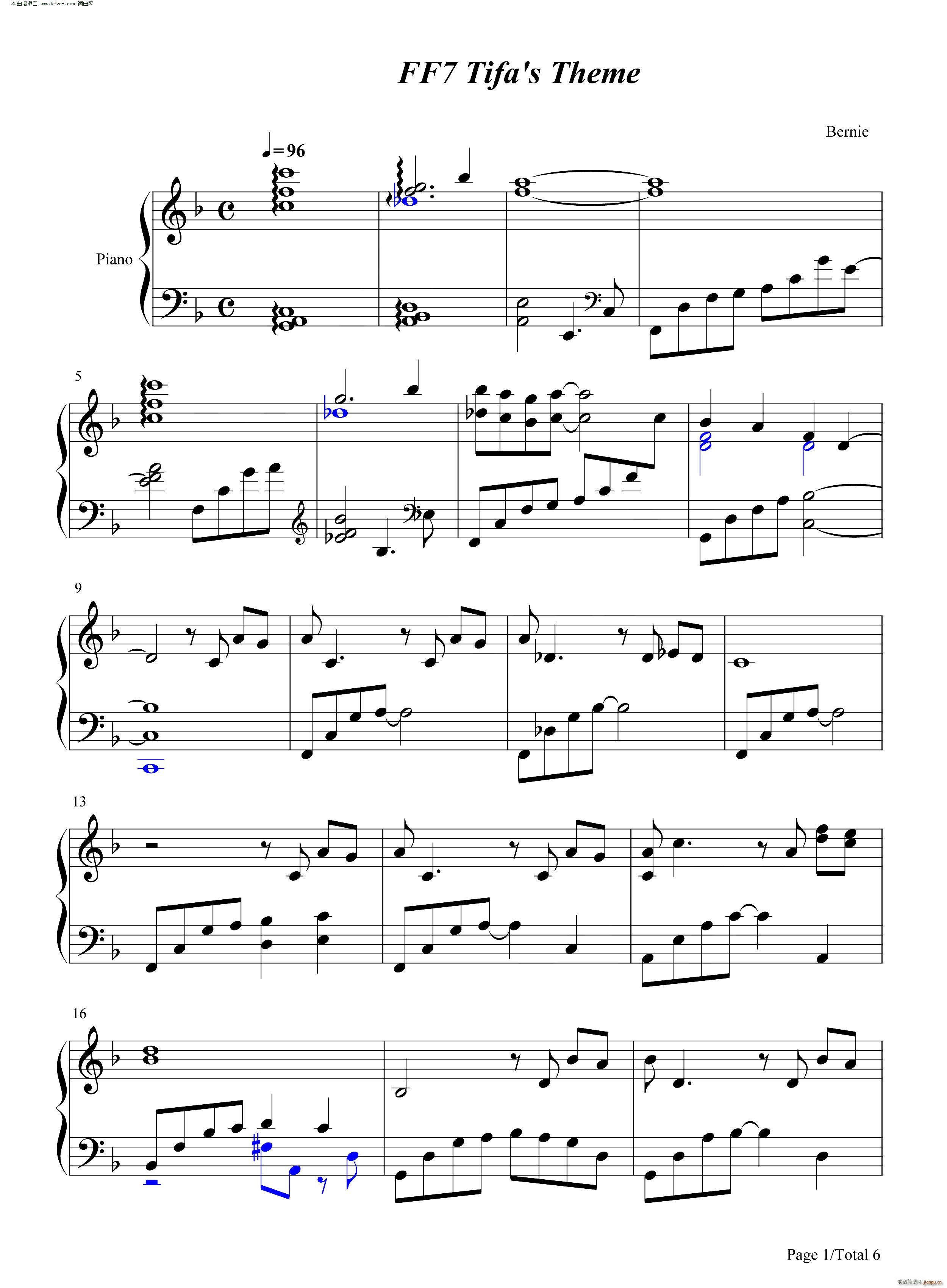 ��K����VII Tifa���}�� FF7 Tifas Theme(����V)1