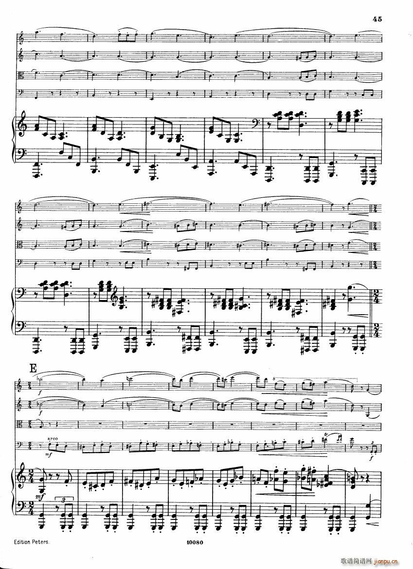 Brahms op 34 Piano Quintet f minor score ��(����V)3
