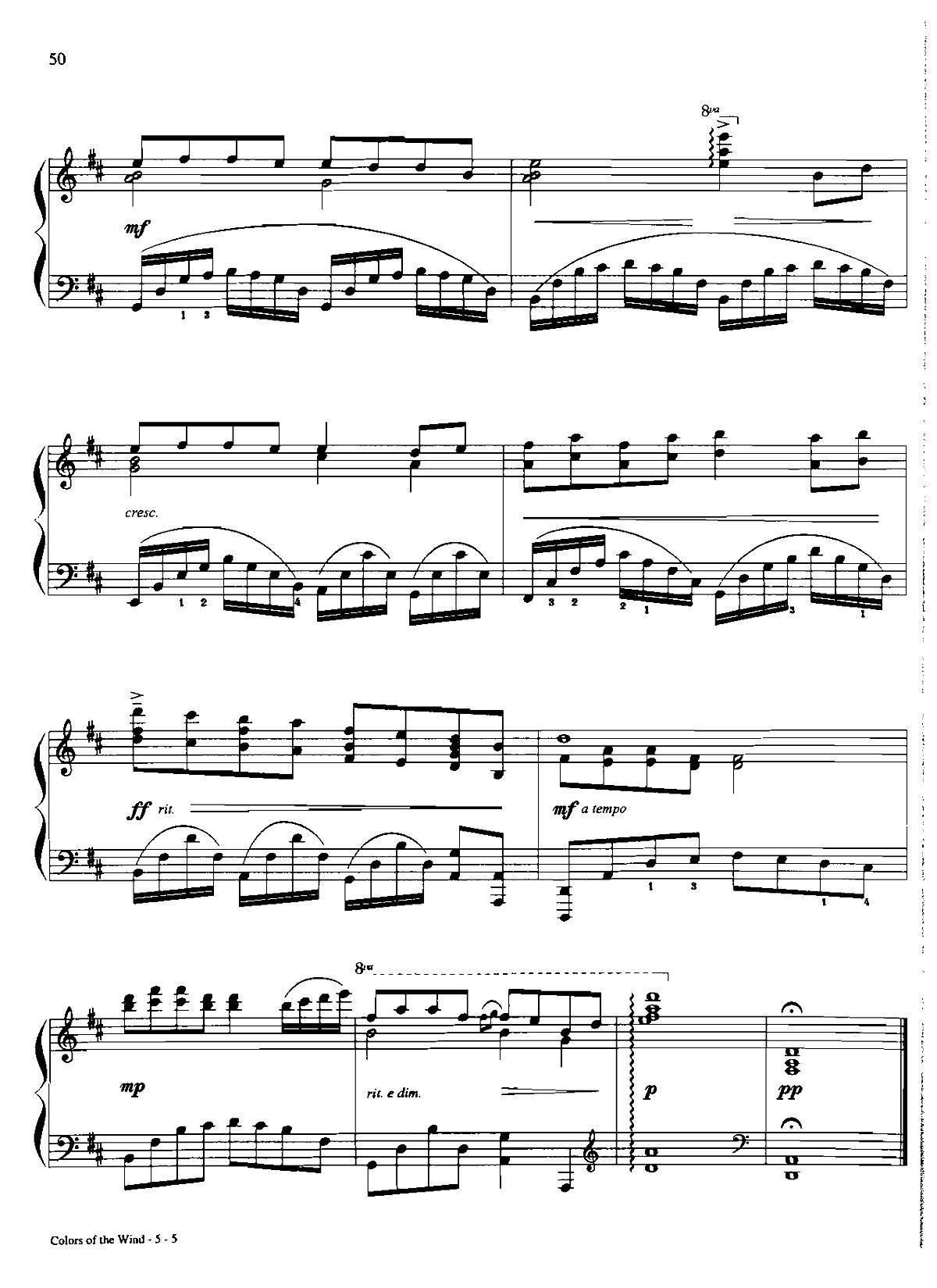 colors of the wind Dan Coates �������{ ��(����V)5