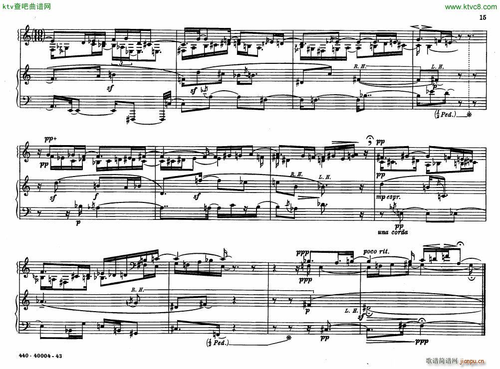 Bolcom 12 etudes for piano(����V)15