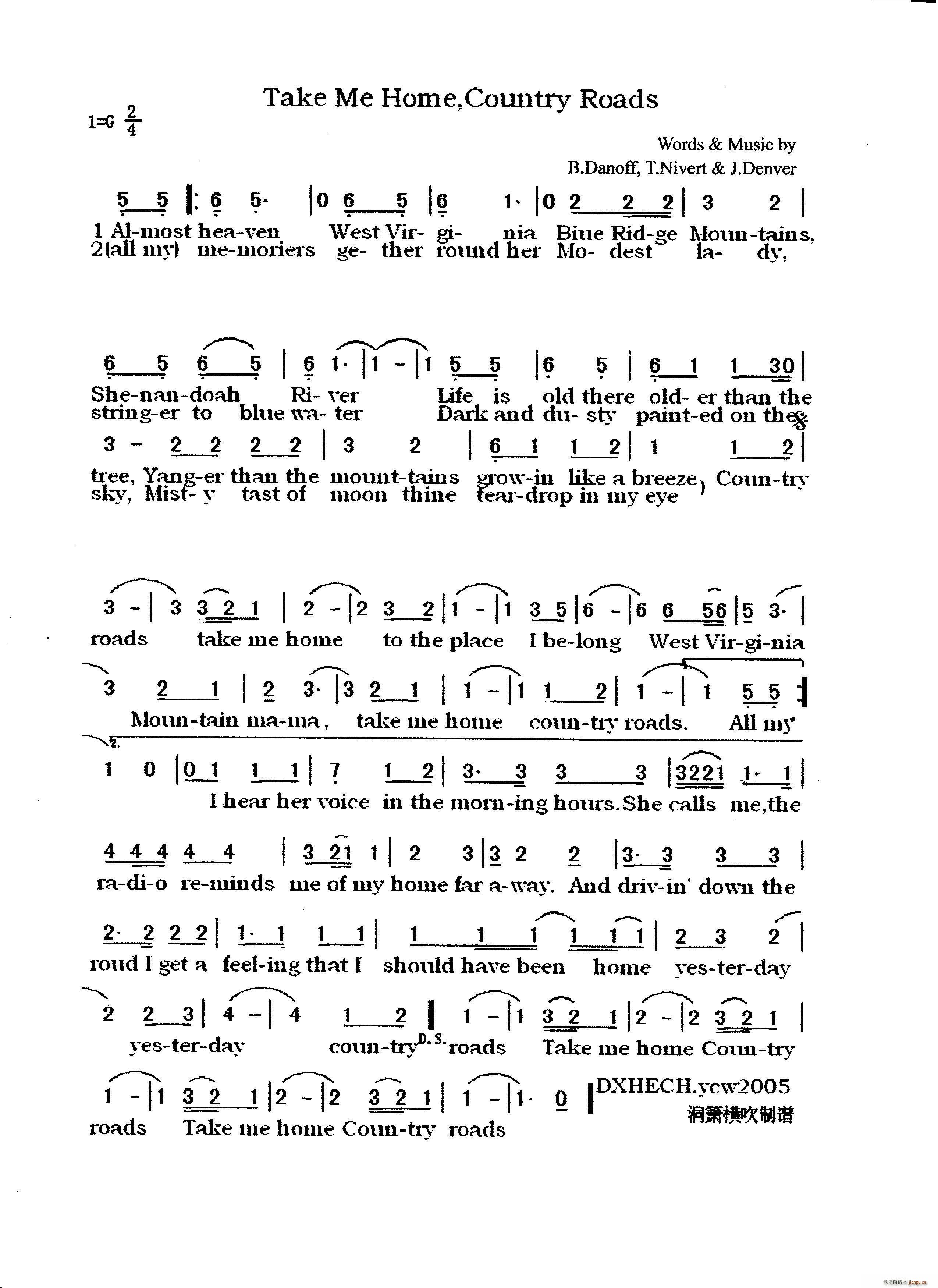 Take Me HomeCountry Roads J Denver(ʮ�ּ�����)1