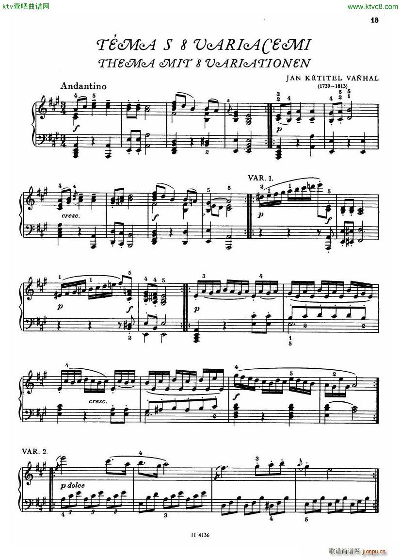 Czech piano variations from 18th century(����V)11
