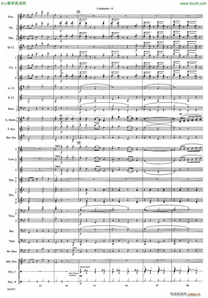 Anderson Sleigh Ride full score(����V)9