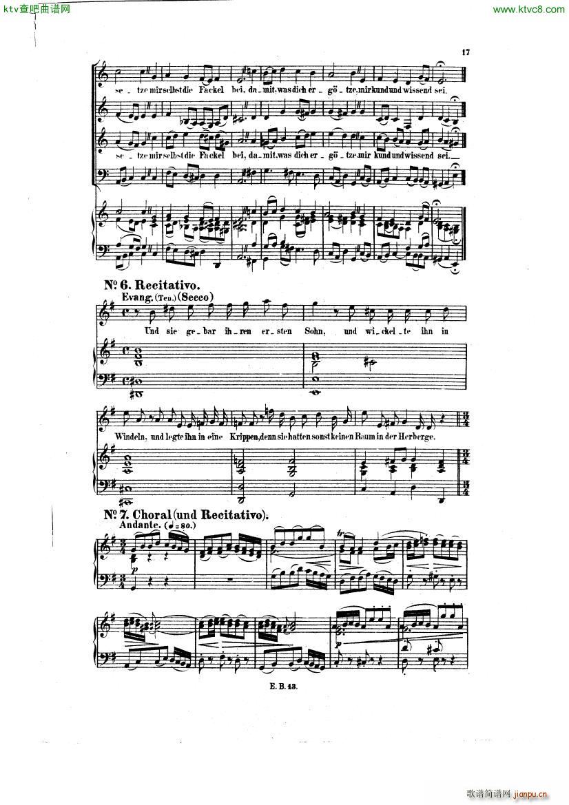 Bach JS BWV 248 Christmas Oratorio No 2 9(����V)7