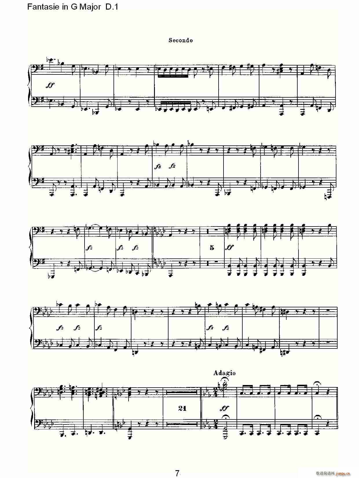 Fantasie in G Major D.1(ʮ�ּ�����)7