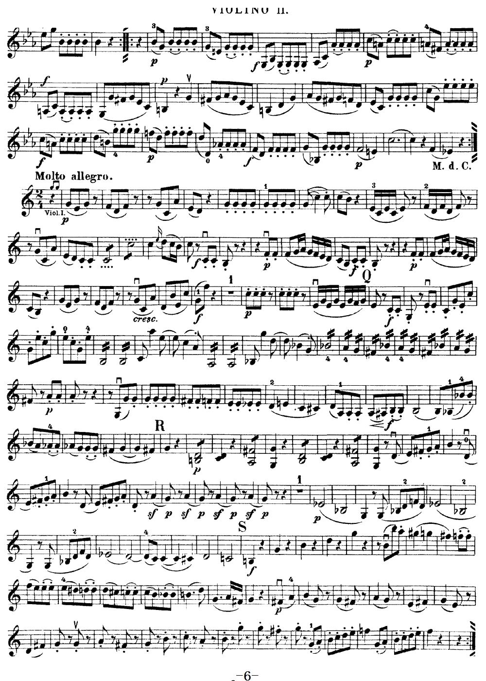 Mozart Quartet No 19 in C Major K 465 Violin 2(ʮ�ּ�����)6