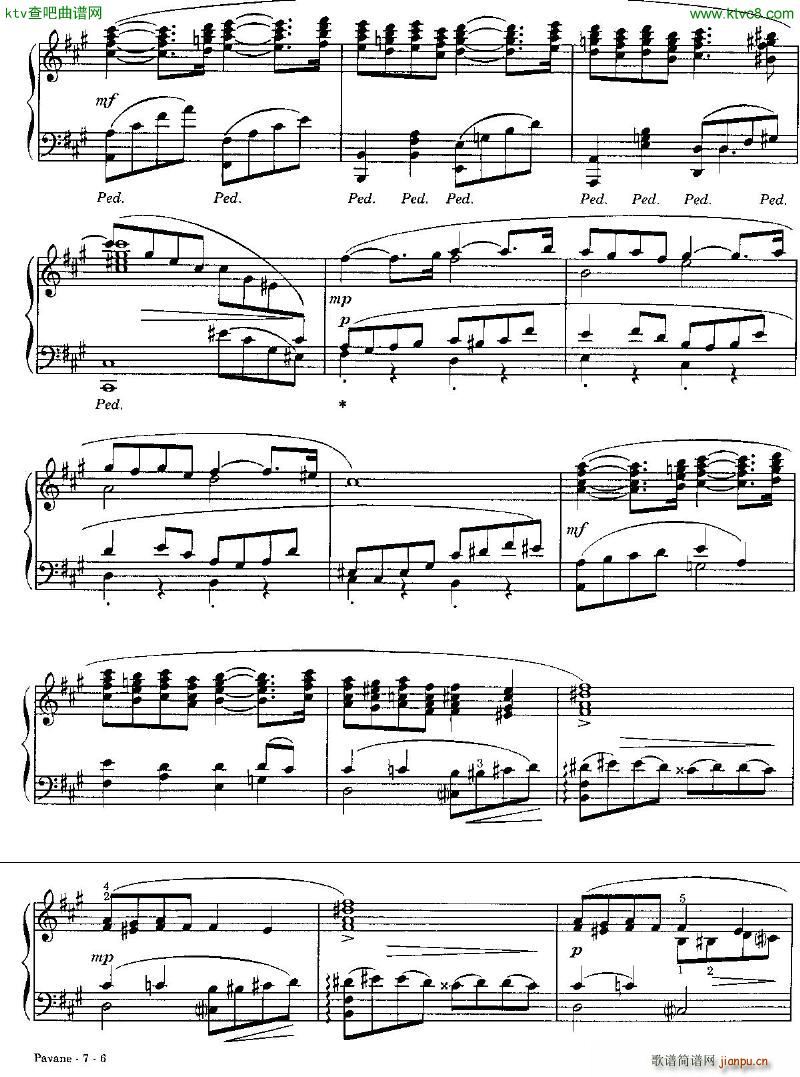 Faure 050 Pavane arr piano solo R Schultz(����V)6