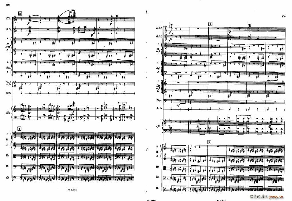 Bartok SZ 83 Piano Concerto No1 Full Score ��(����V)14