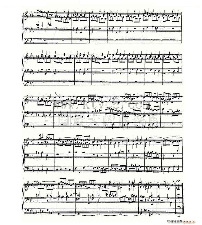 Prelude and Fugue in C Minor BWV 546 ���L(f��ng)���V(ʮ�ּ�����)10
