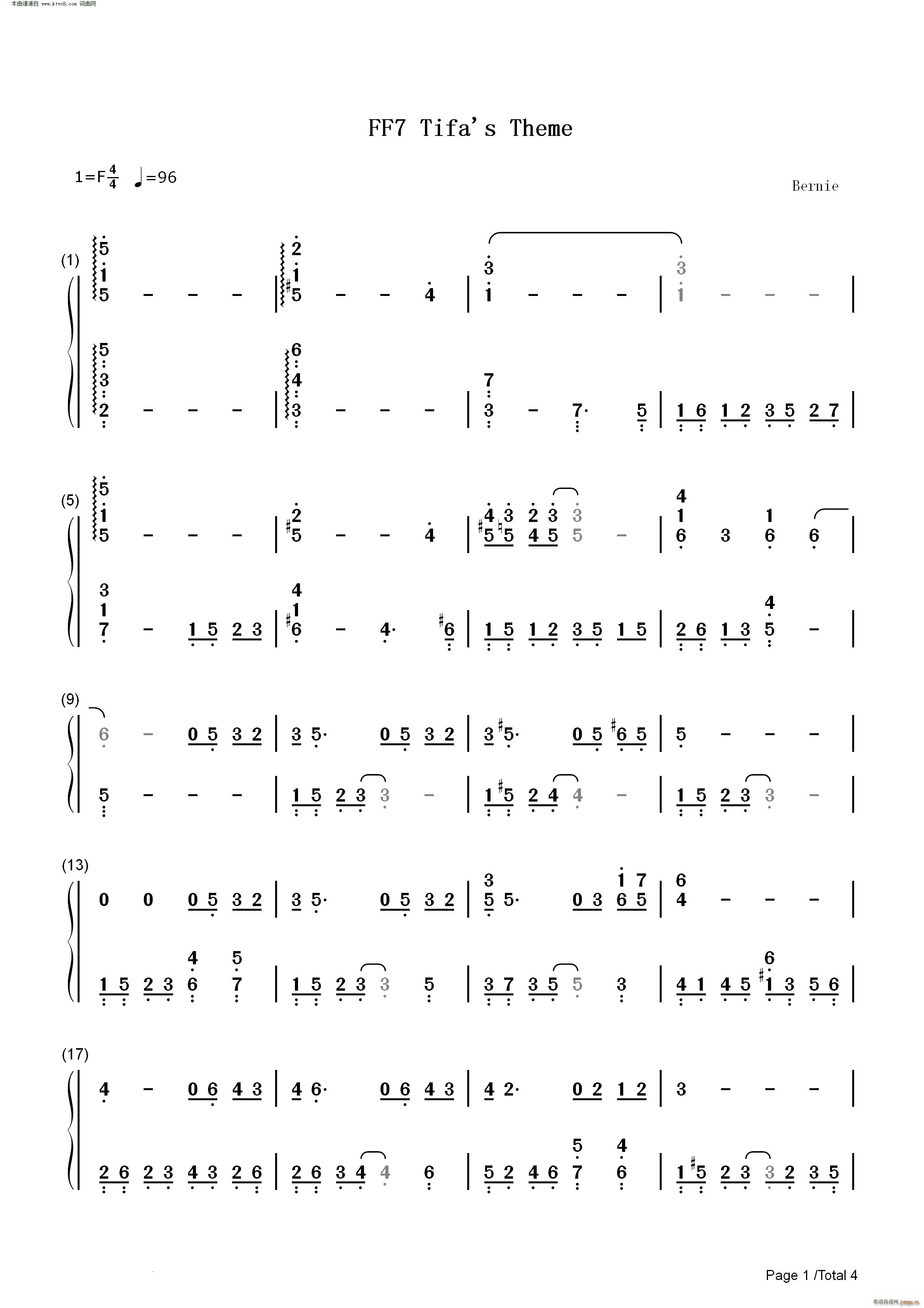 ��K����VII Tifa���}�� FF7 Tifas Theme(����V)7