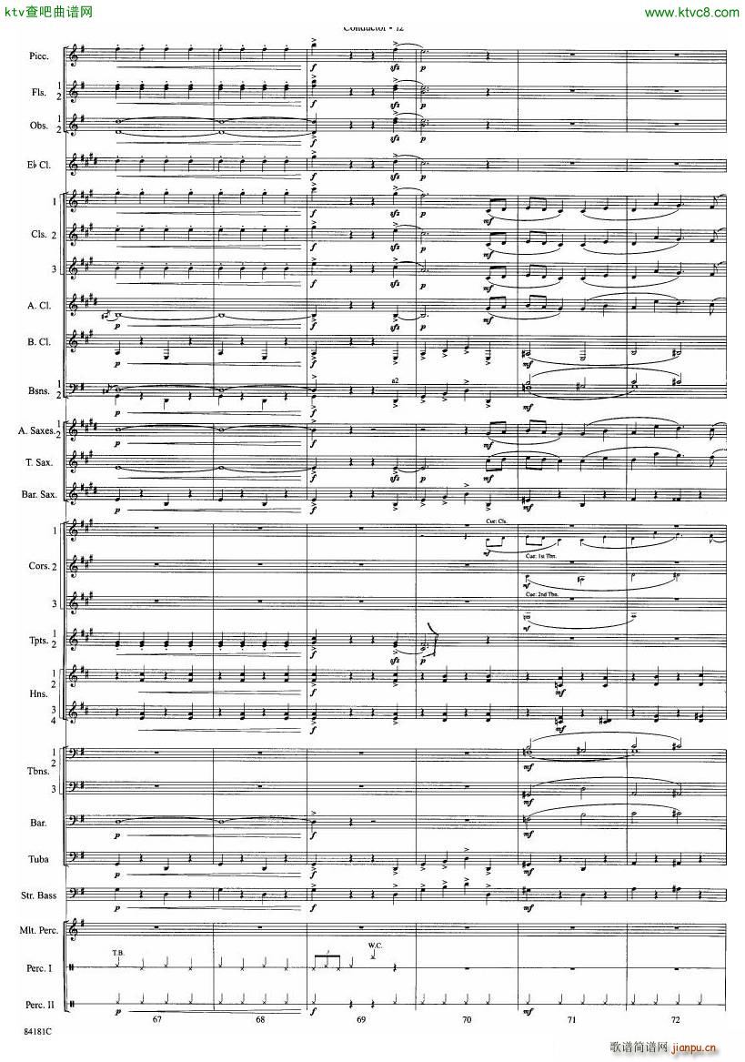 Anderson Sleigh Ride full score(����V)13