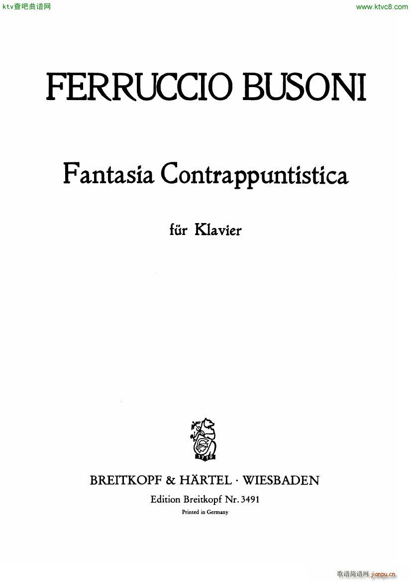 Busoni Fantasia Contrappuntistica(����V)1
