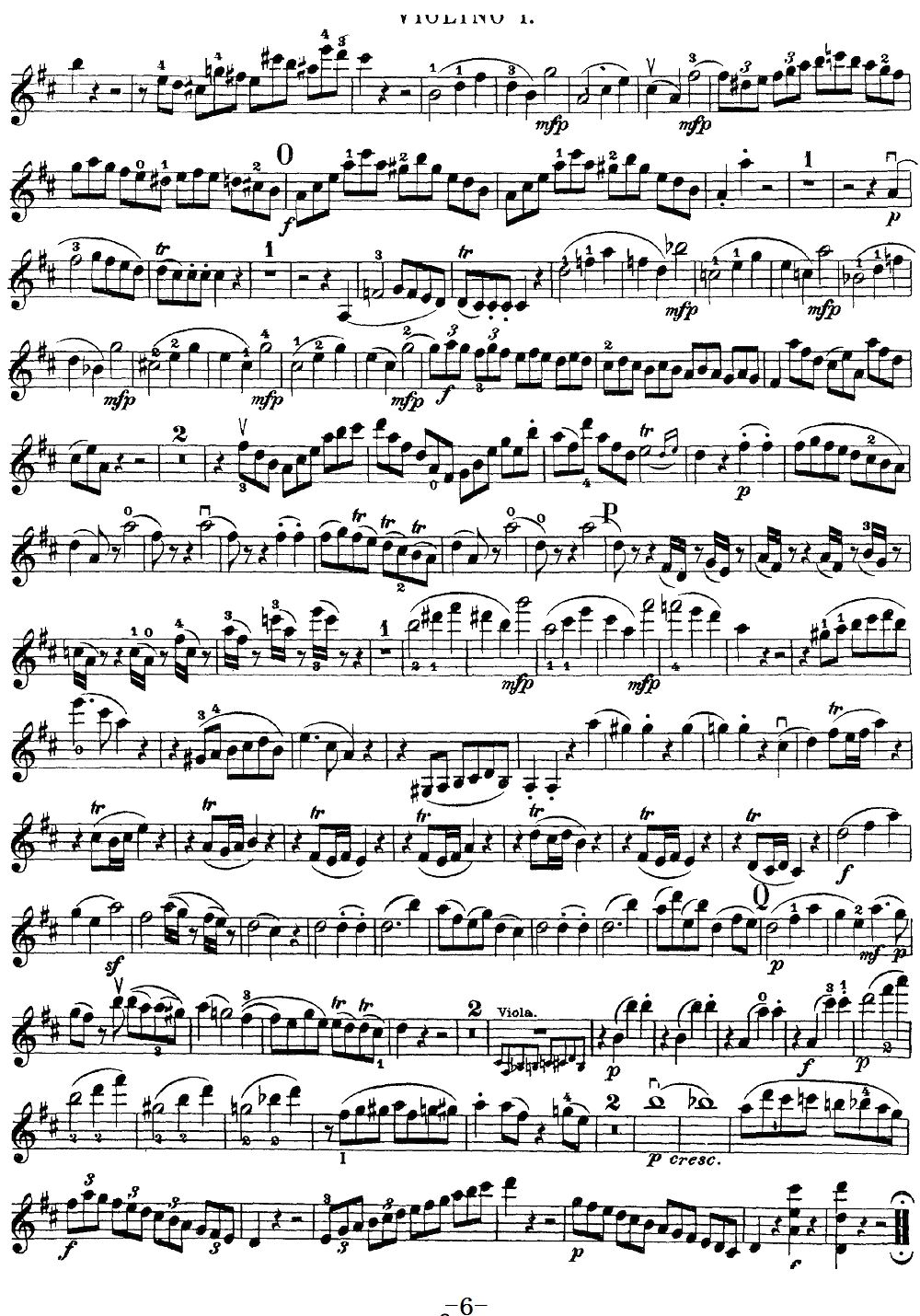 Mozart Quartet No 21 in D Major K 575 Violin 1(ʮ�ּ�����)6