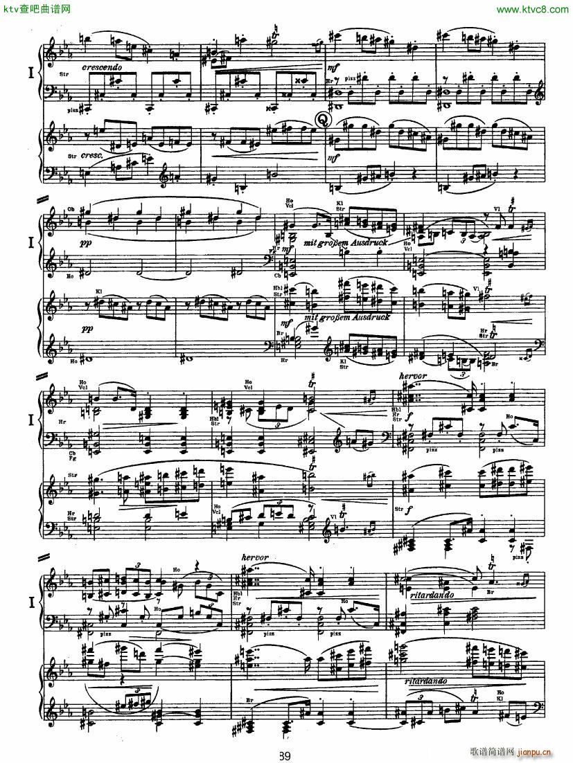 Bruckner Symphony No 4 4 hands arr ��(����V)38