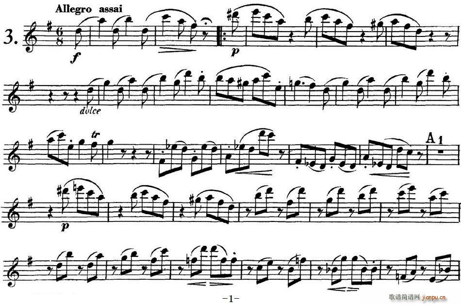 ����L(ch��ng)�Ѷ����ྚ����Op 10 Flute 1 No 3(�Ѻ��V)1