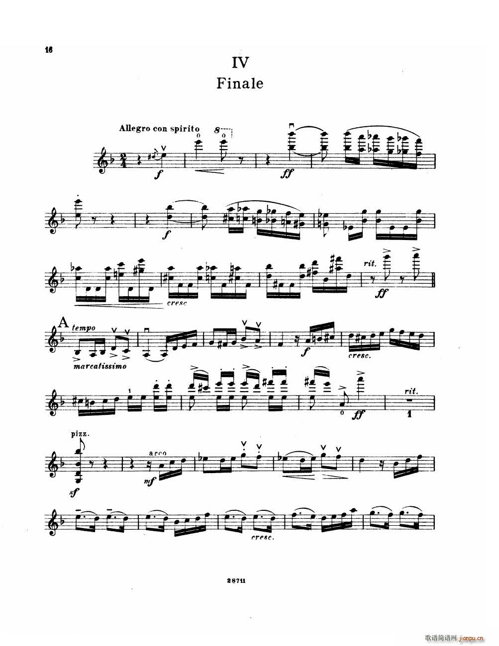 Bowen Suite for violin and piano violin part(����V)16