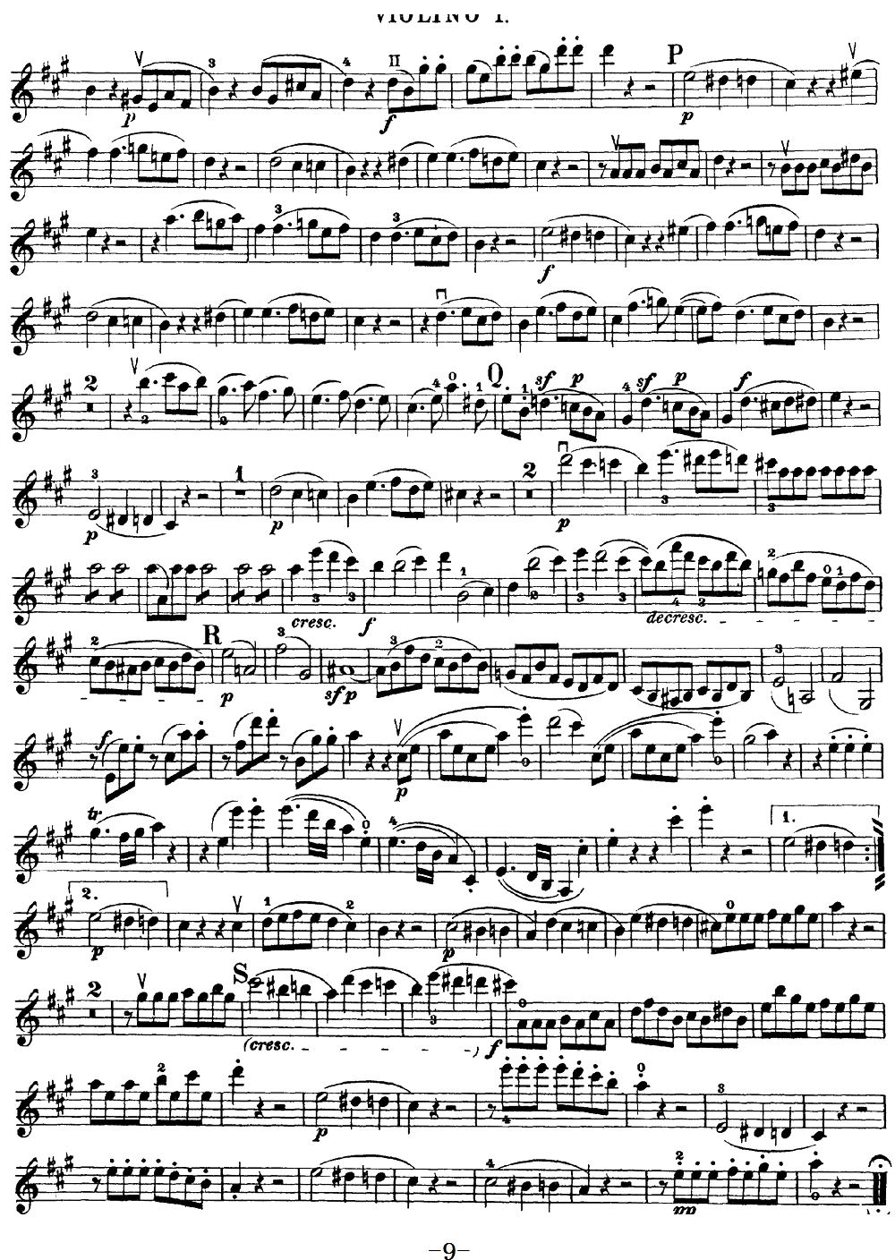 Mozart Quartet No 18 in A Major K 464 Violin 1(ʮ�ּ�����)9