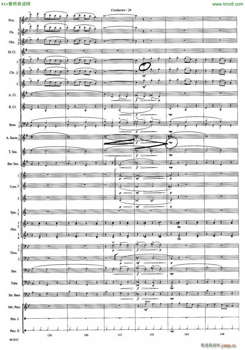 Anderson Sleigh Ride full score(����V)25