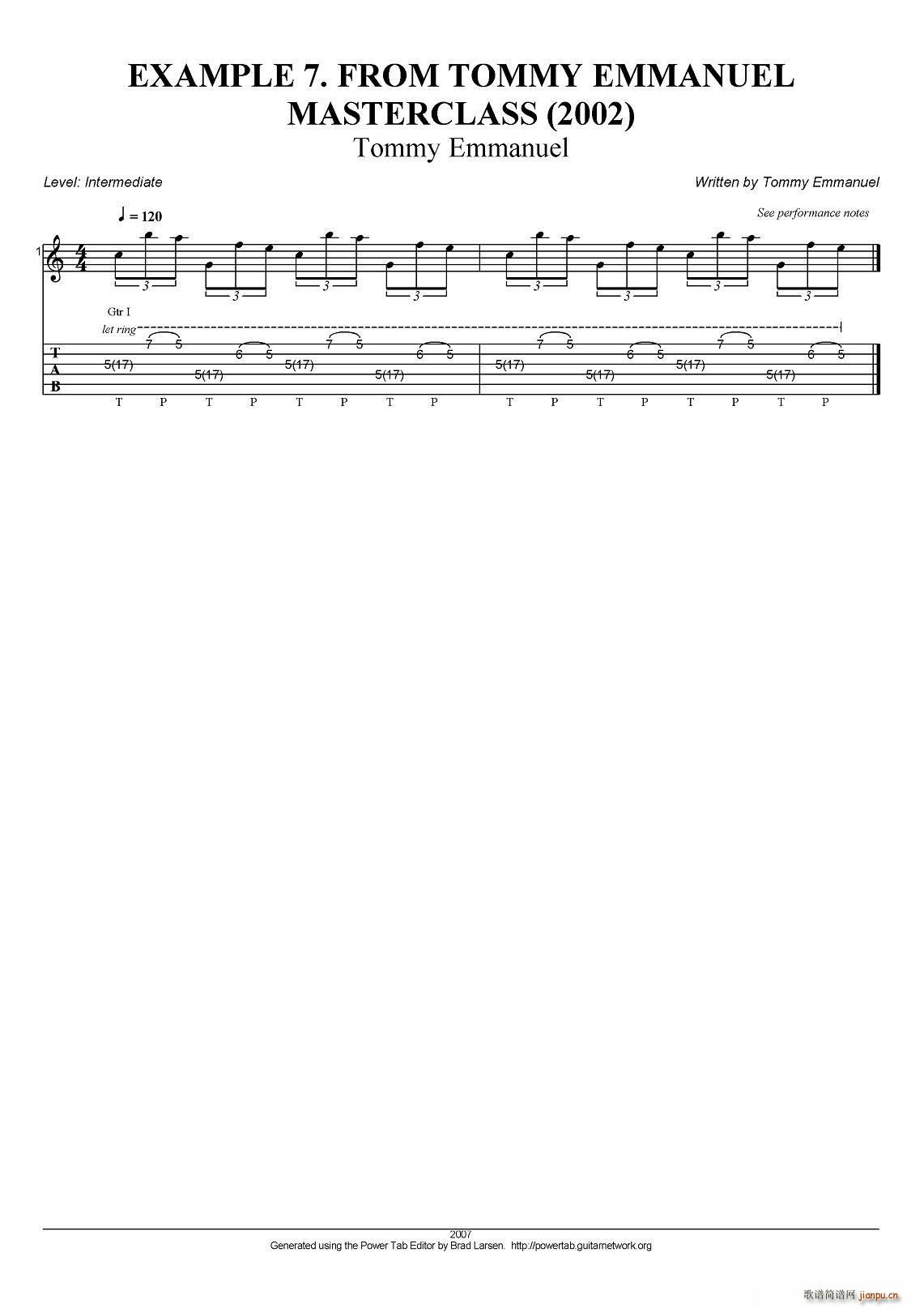 tommy emmanuel masterclass example 7 ָ������(�����V)1