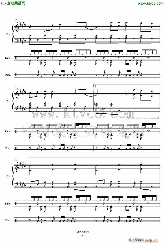 Take a Bow Piano Drums(����V)9