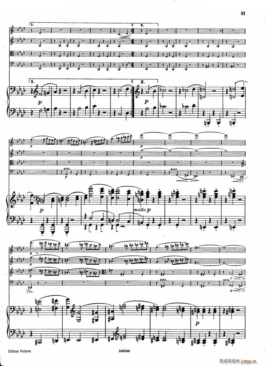 Brahms op 34 Piano Quintet f minor score һ(����V)10