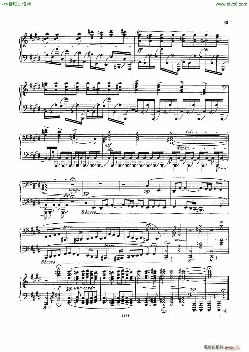 Bortkiewicz Op29 12 Etudes Nouvelles Book 1(����V)12