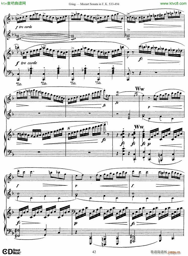 Grieg Sonata K 533 Mozart 2nd Piano Grieg(����V)42