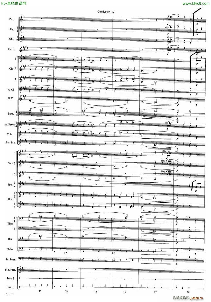 Anderson Sleigh Ride full score(����V)14