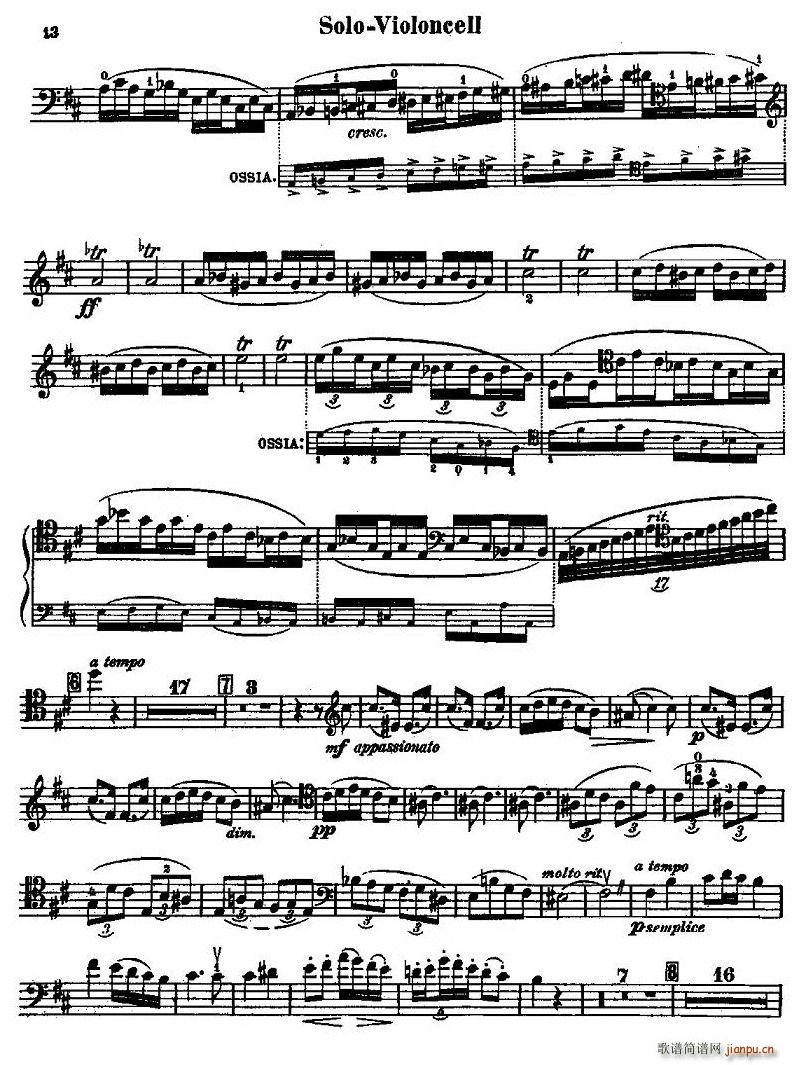 CELLO CONCERTO in B minor(�������V)13