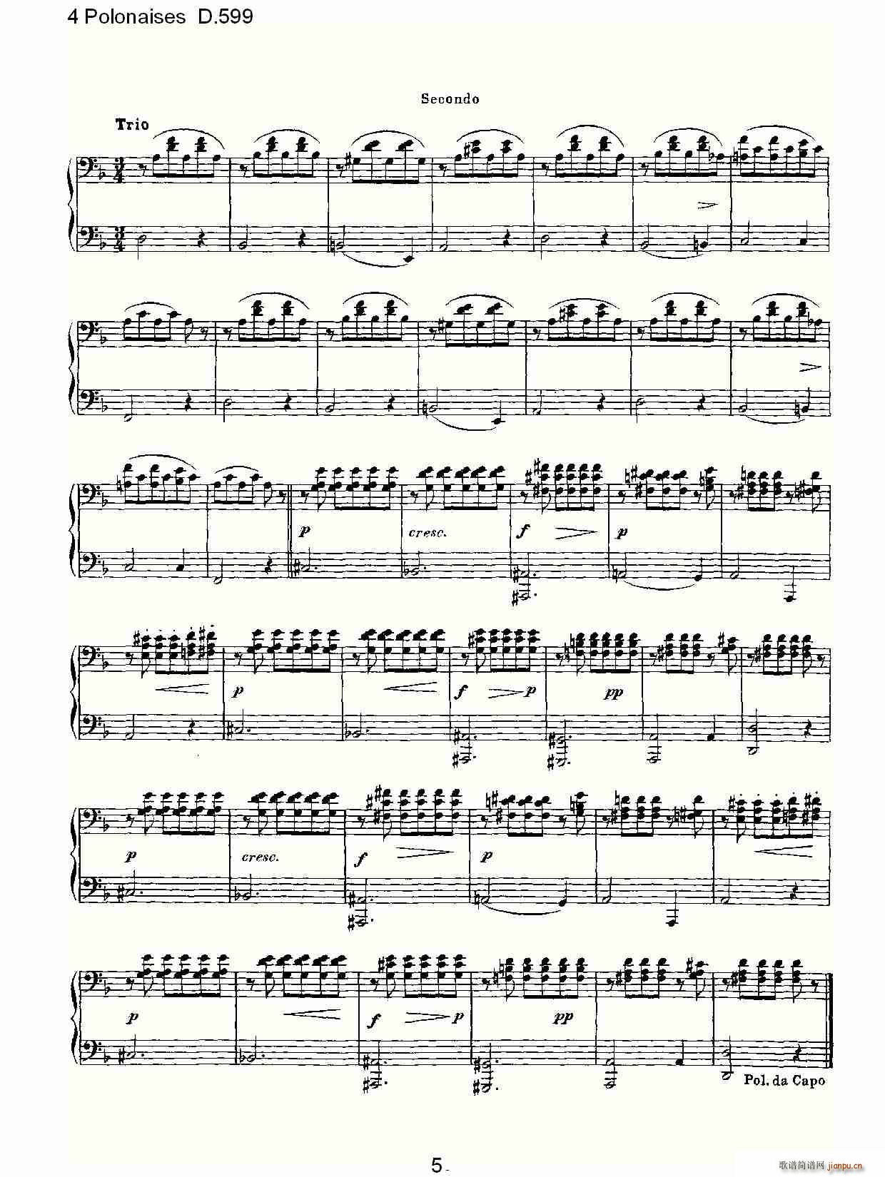 4 Polonaises D.599(ʮ�ּ�����)5