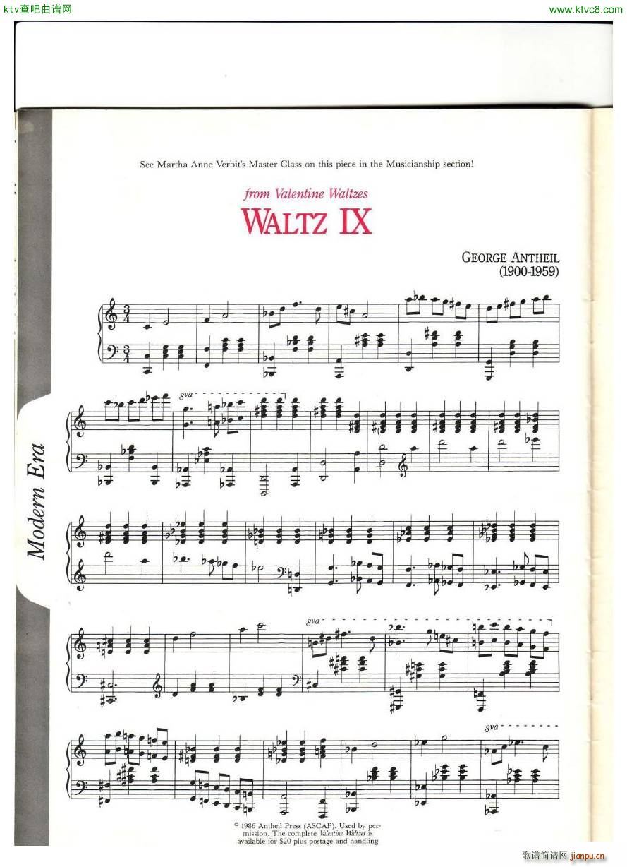 Antheil Waltz IX(����V)1