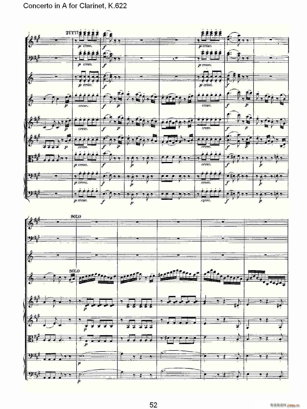 Concerto in A for Clarinet, K.622(�λɹ��V)24