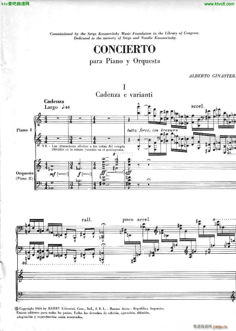 Ginastera Piano concerto No 1 part 1(����V)1