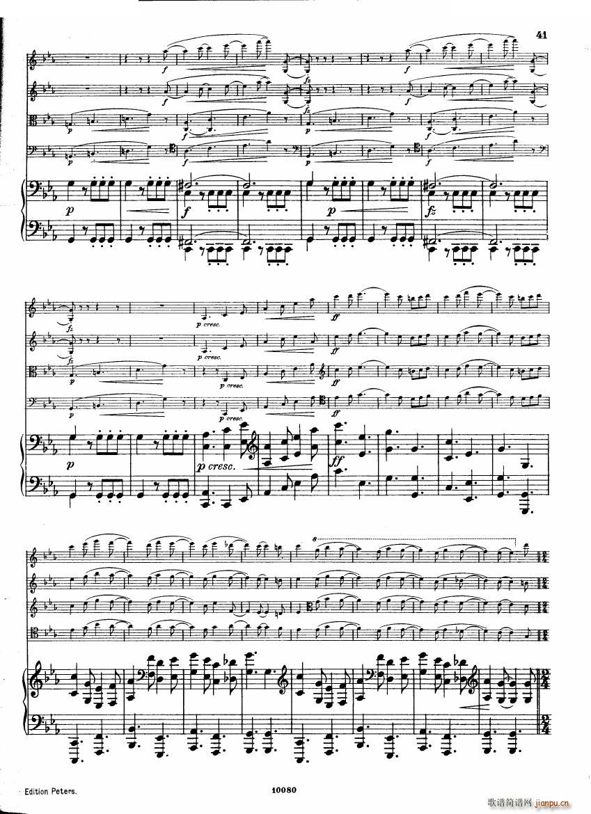 Brahms op 34 Piano Quintet f minor score һ(����V)40