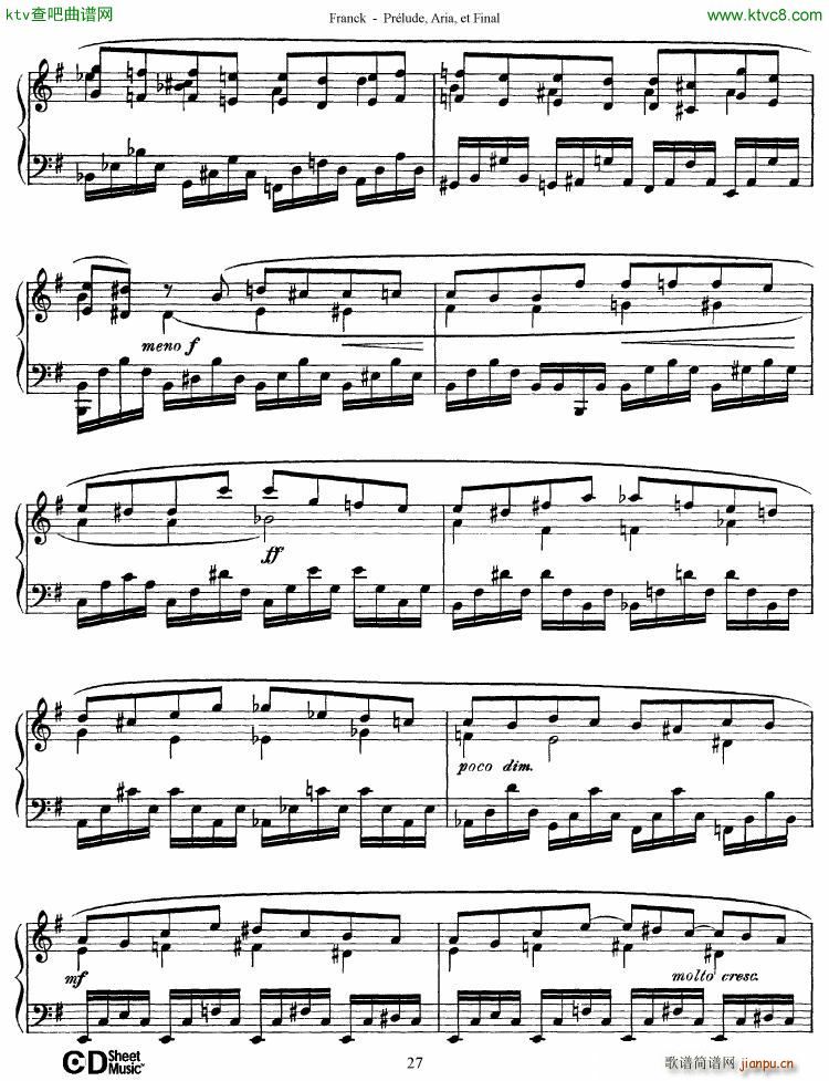 Franck Pr��lude Aria et Final(����V)27