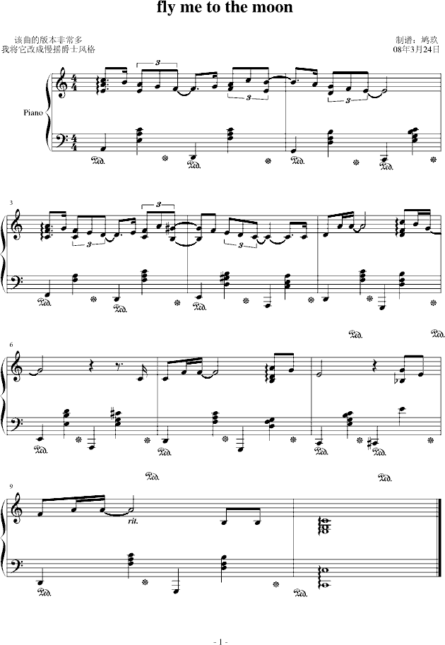 fly me to the moon(����V)1
