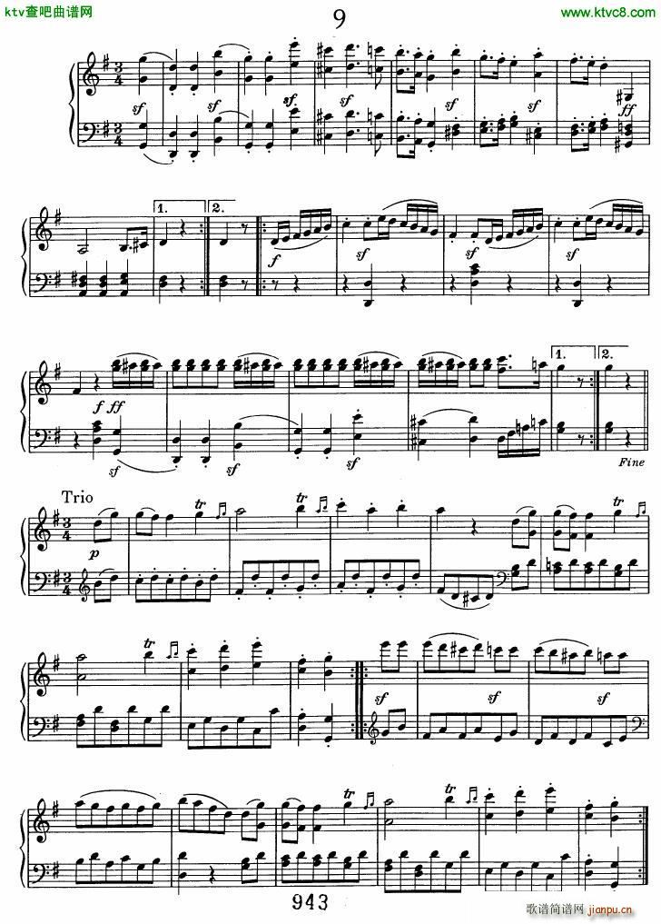 Beethoven WoO 7 12 Minuets(����V)9