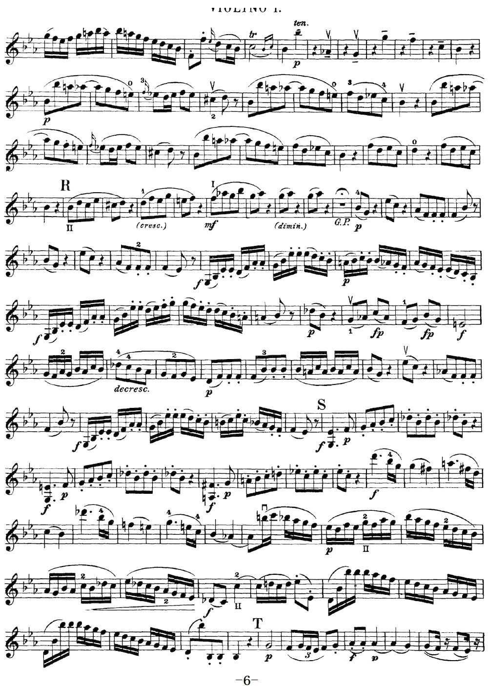 Mozart Quartet No 16 in Eb Major K 428 Violin 1(ʮ�ּ�����)6