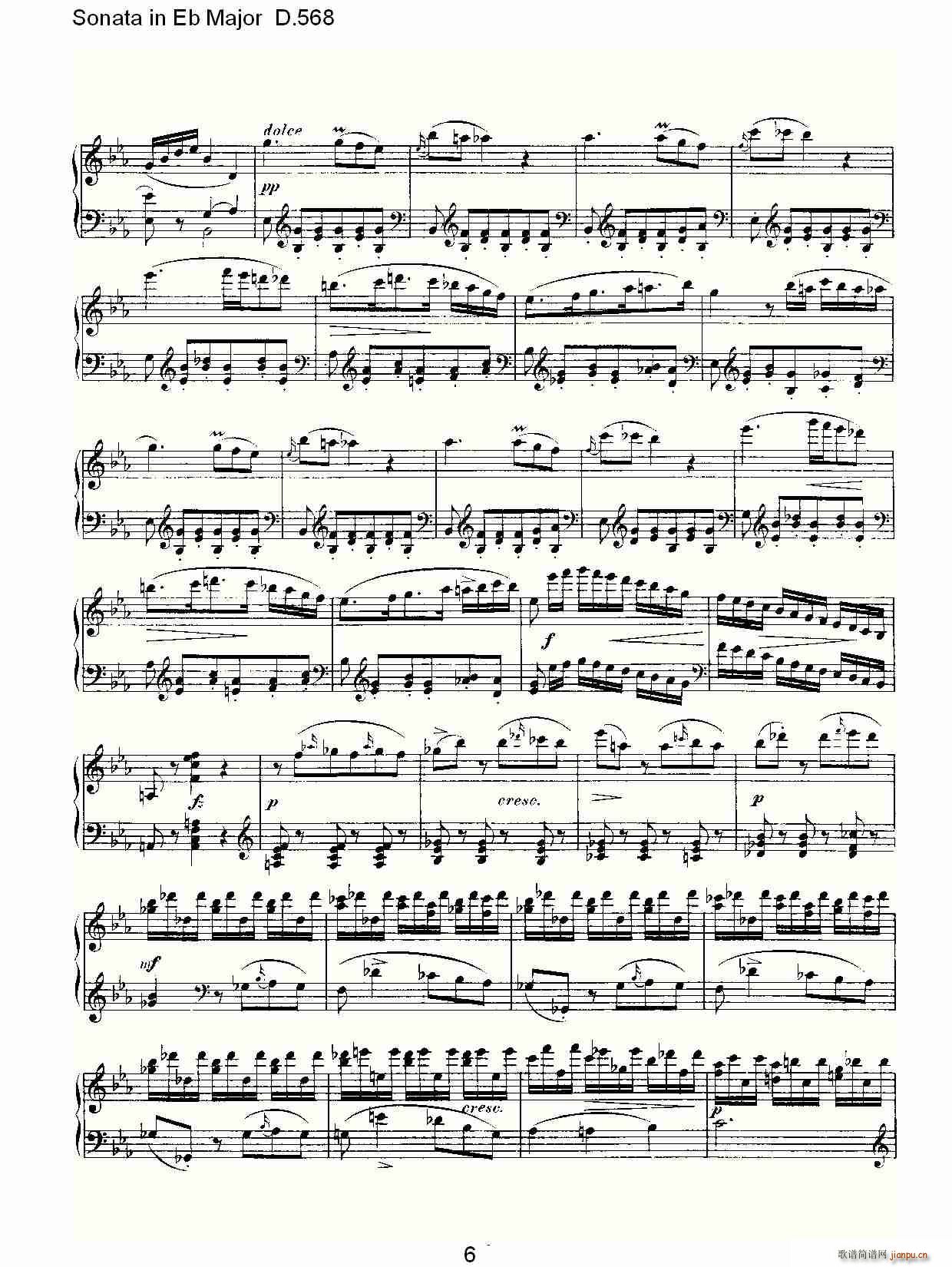 Sonata in Eb Major D.568(ʮ�ּ�����)6