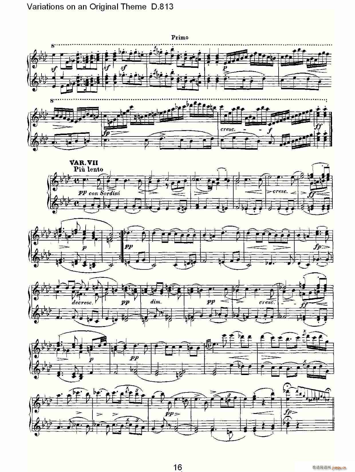 Variations on an Original Theme D.813(ʮ�ּ�����)16